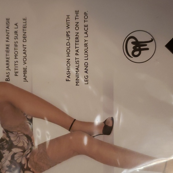 New Philippe Matignon Beauté Fashion Hold Ups Black S - Picture 3 of 7